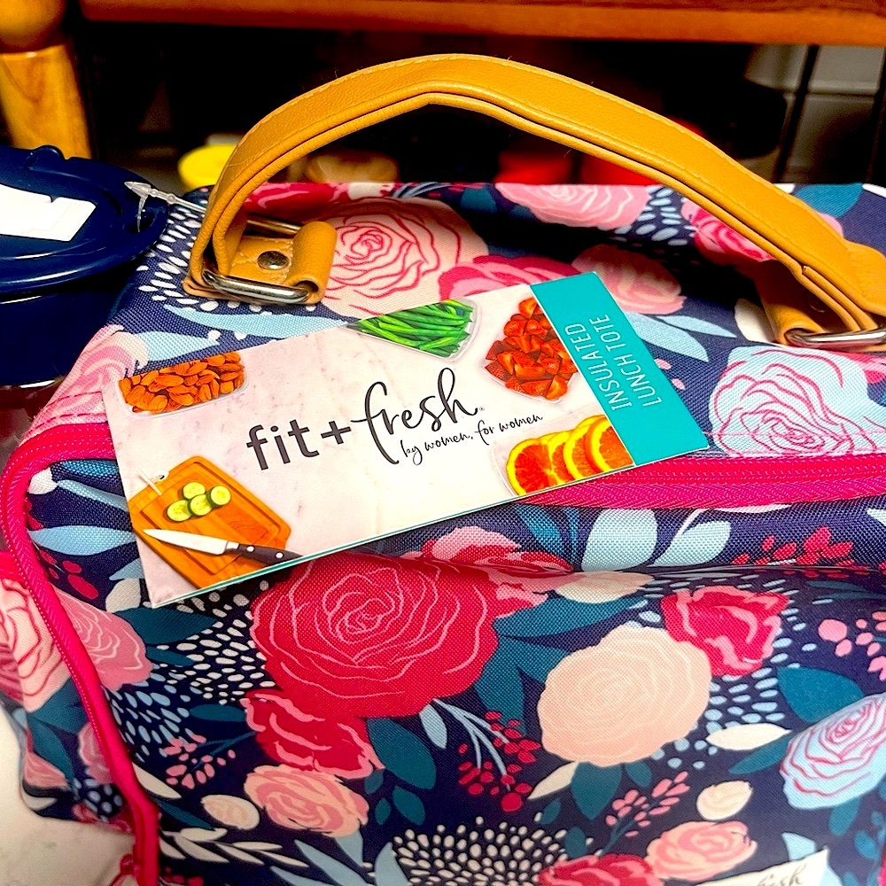 Fit + Fresh - By Women, For Women - Insulated Multicolor Floral Lunch Tote, NWT.